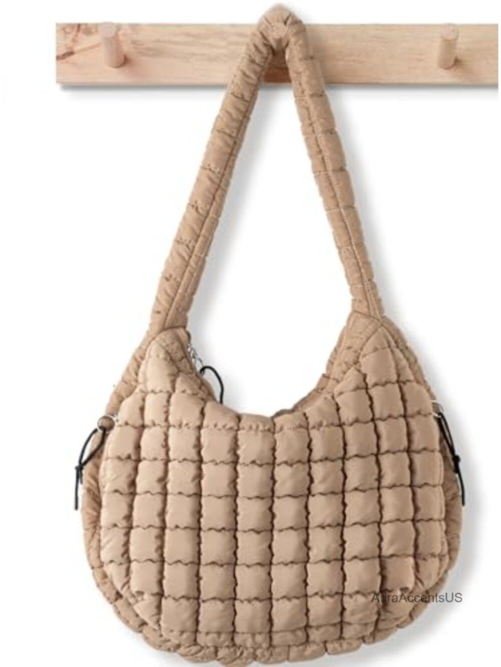 Puffer Tote Bag for Women Quilted Crossbody Carryall Hobo Puffy Purses Nylon